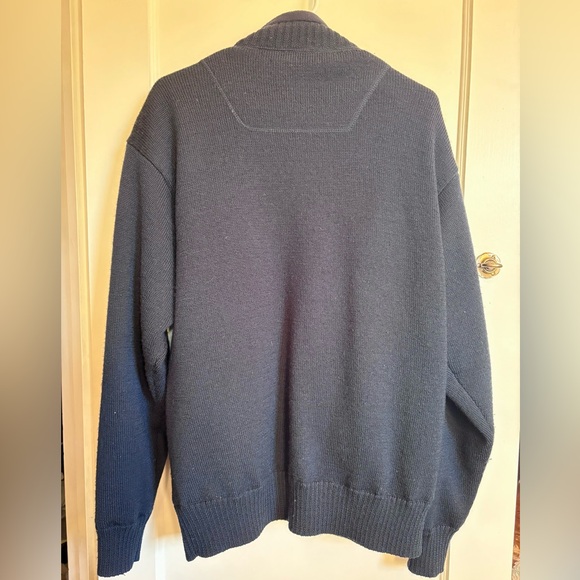 Men’s Wool Zip-Up Cardigan Sweater - Picture 2 of 4